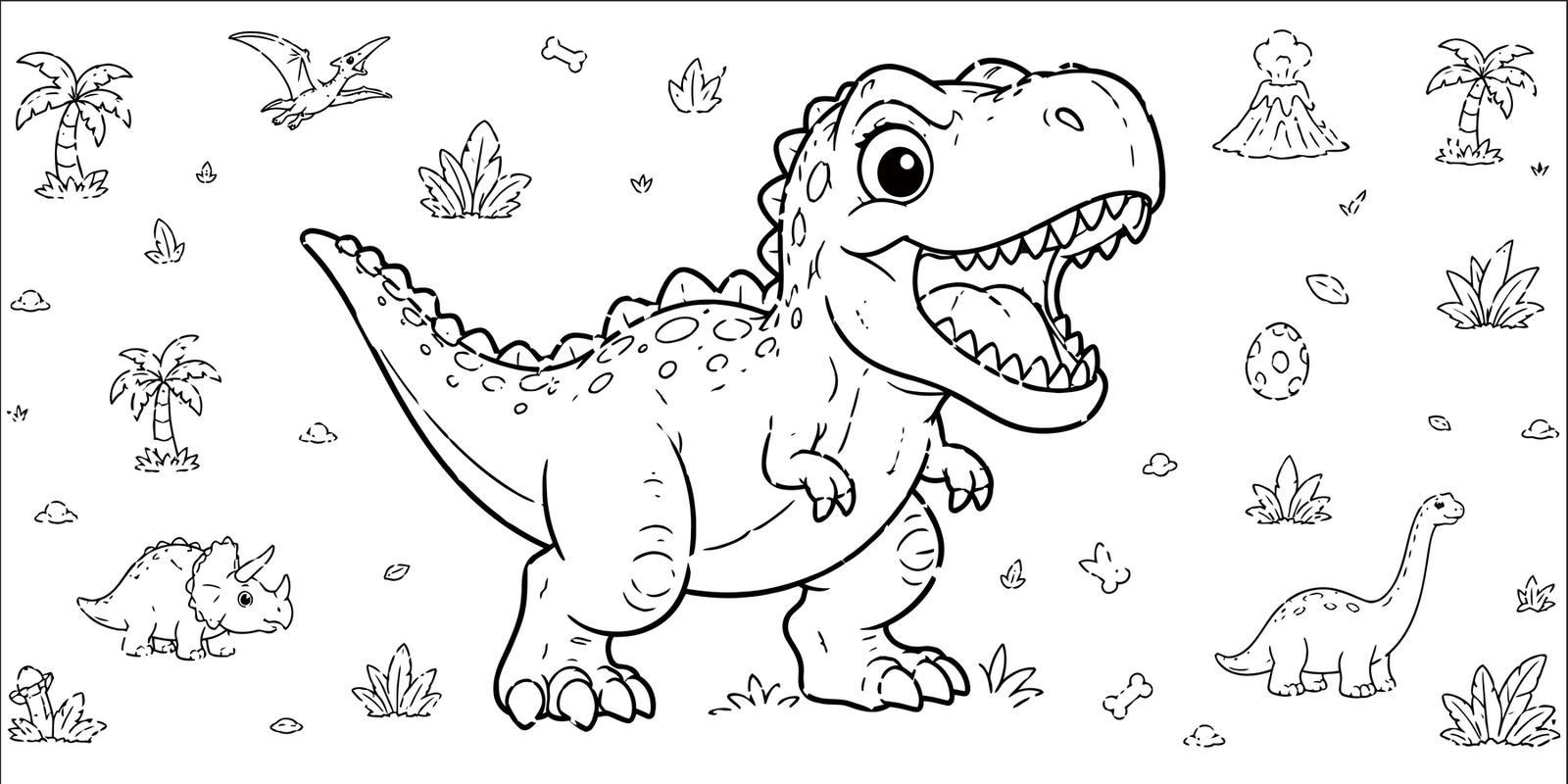 Dino World bottle artwork