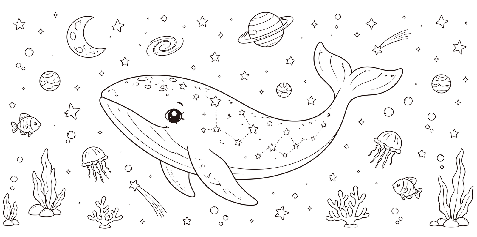 Whale bottle artwork
